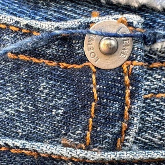 Loewe  Women’s Distressed Denim Sneakers Size 8 - Picture 8 of 12